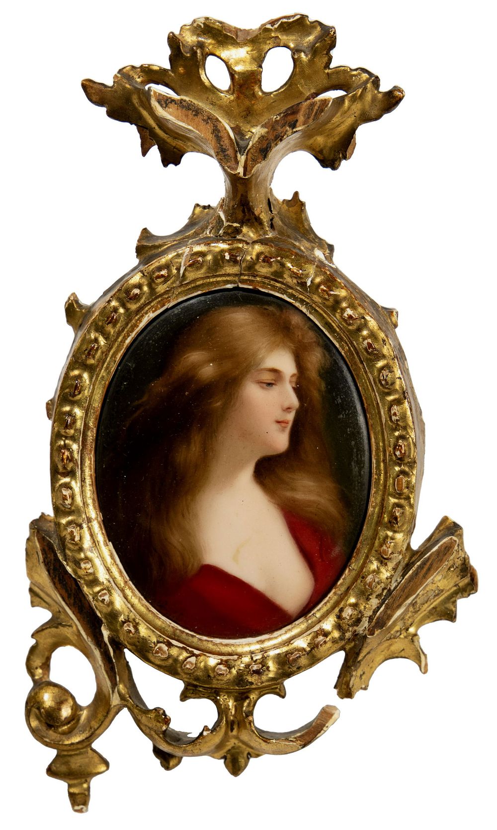 Lot 499: C. M. Hutschenreuther Hohenberg (German, Late 19th Century) Handpainted Porcelain Plaque