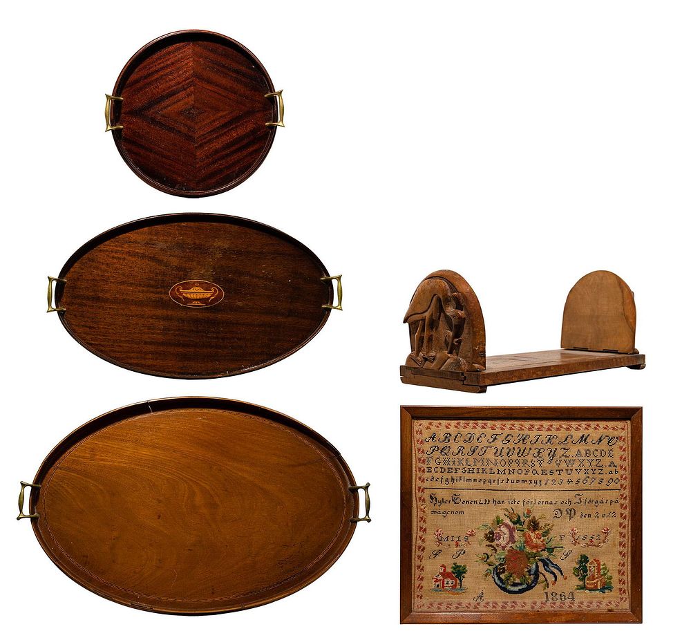 Lot 508: 1864 Needlepoint Sampler