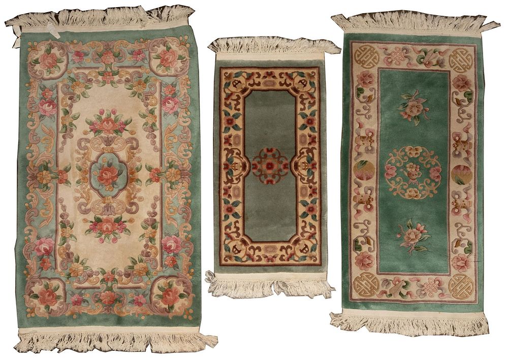 Lot 513: Asian Area Size Wool Rug Assortment