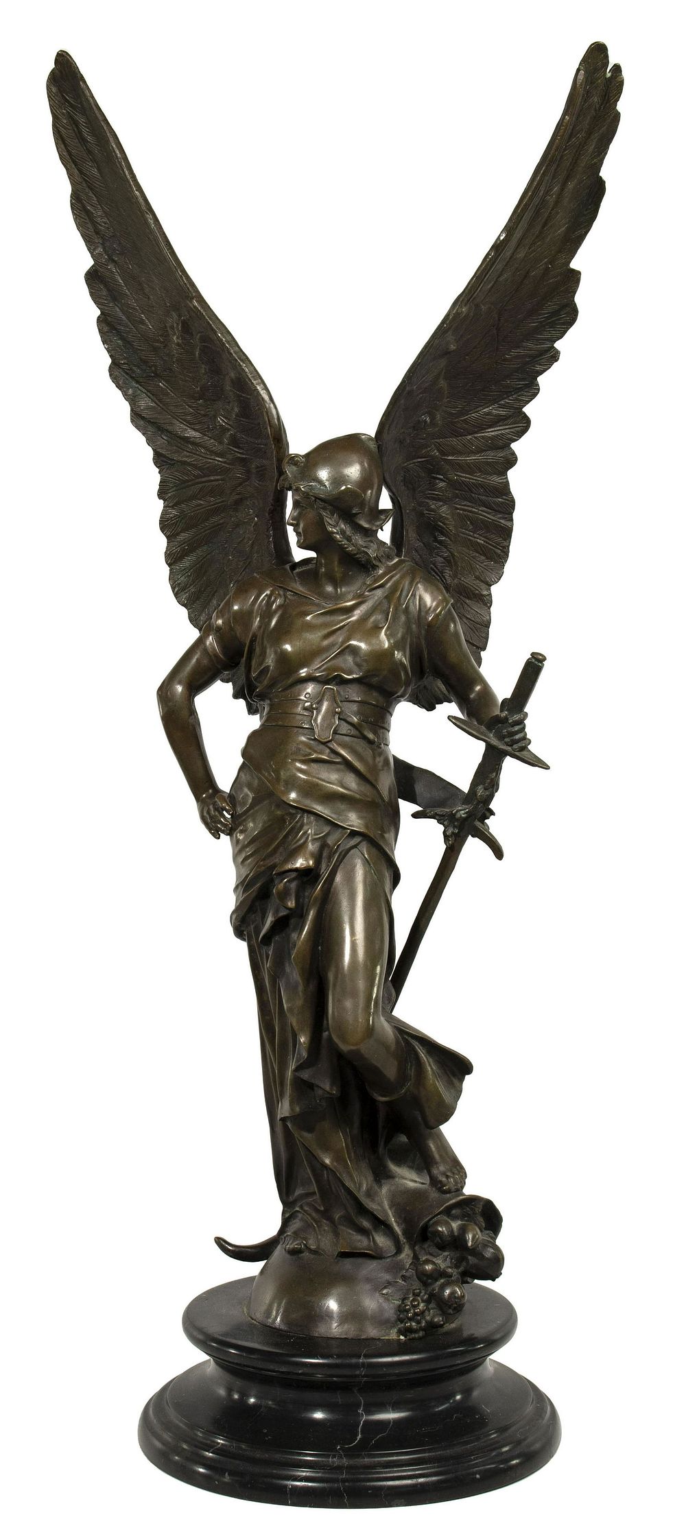 Lot 535: (After) Jules Felix Coutan (French, 1848-1939) "Peace" Bronze Statue