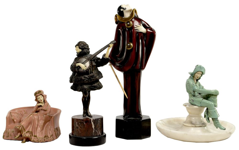 Lot 540: Metal Statuary Assortment