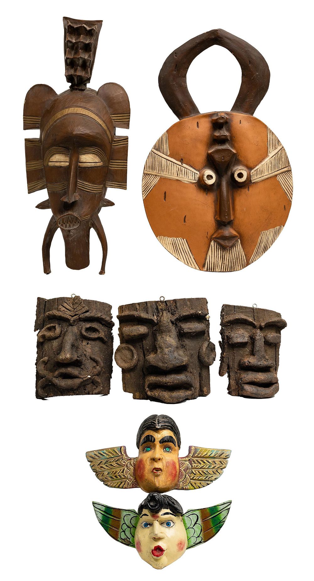 Lot 548: Ethnographic Style Mask Assortment