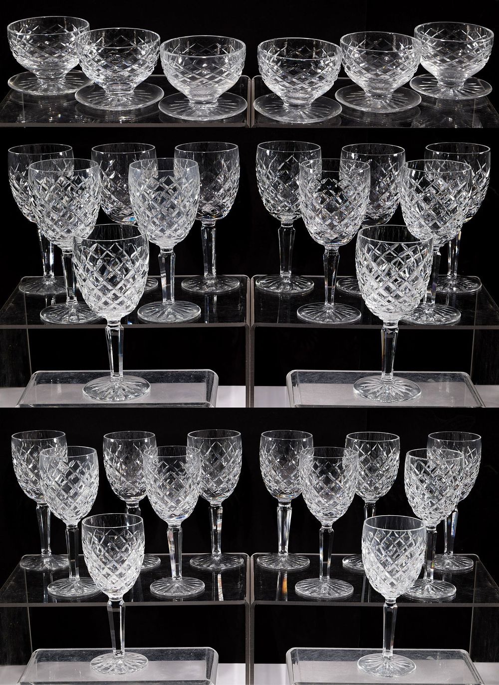 Lot 587: Waterford Crystal 'Comeragh' Stemware Assortment