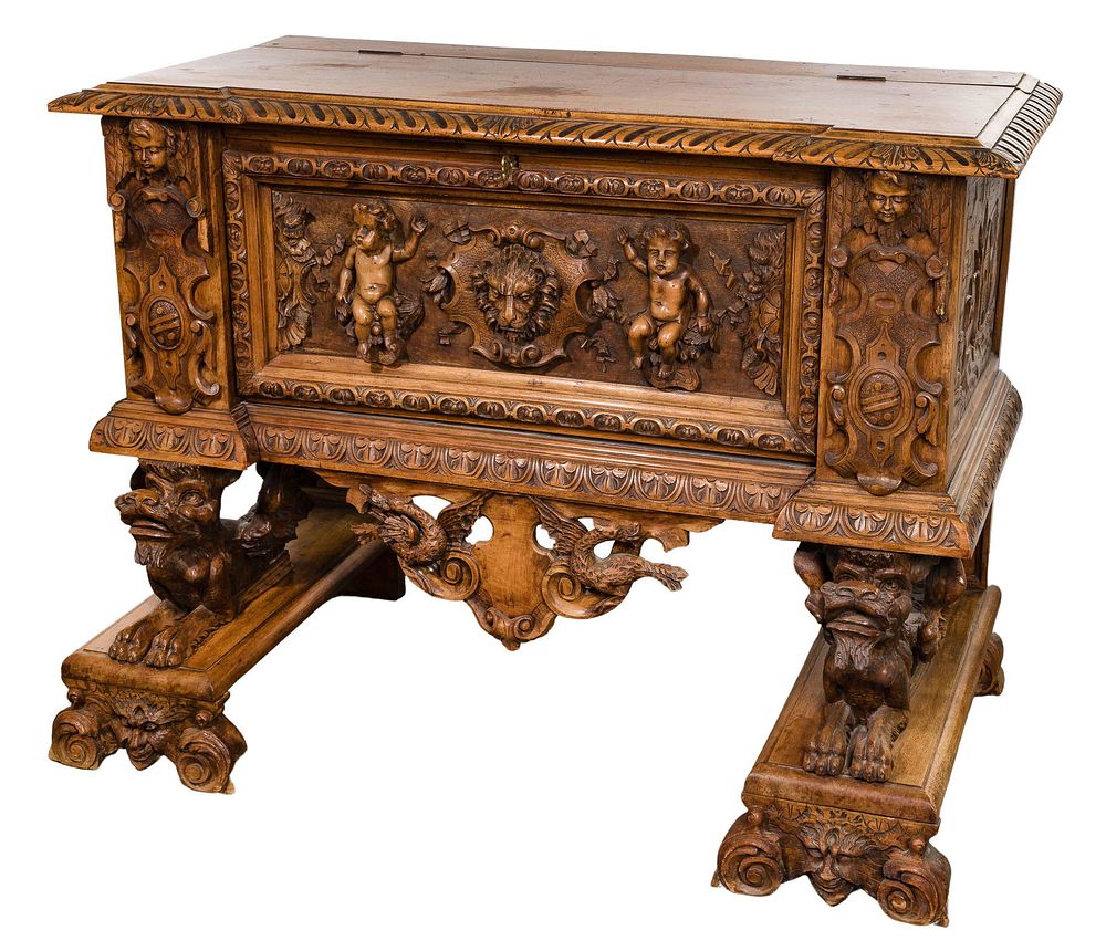 Lot 604: Chest on Stand