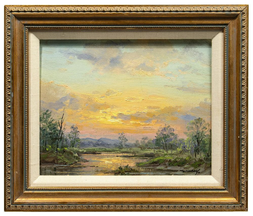 Lot 151: Charles Vickery (American, 1913-1998) Oil on
