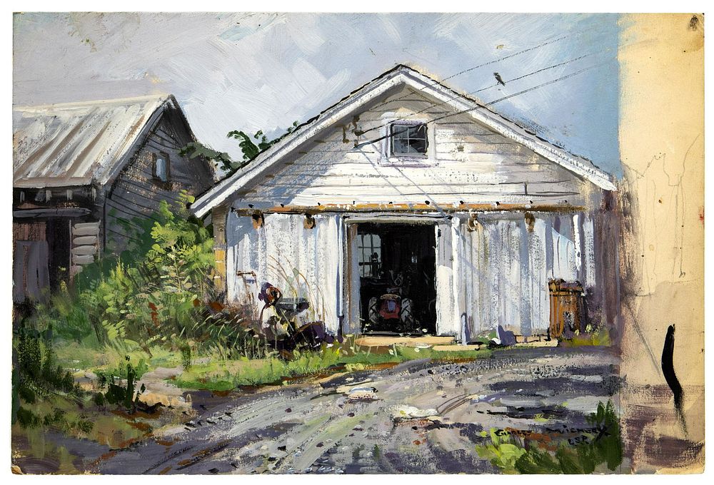 Lot 152: Charles Vickery (American, 1913-1998) Oil on