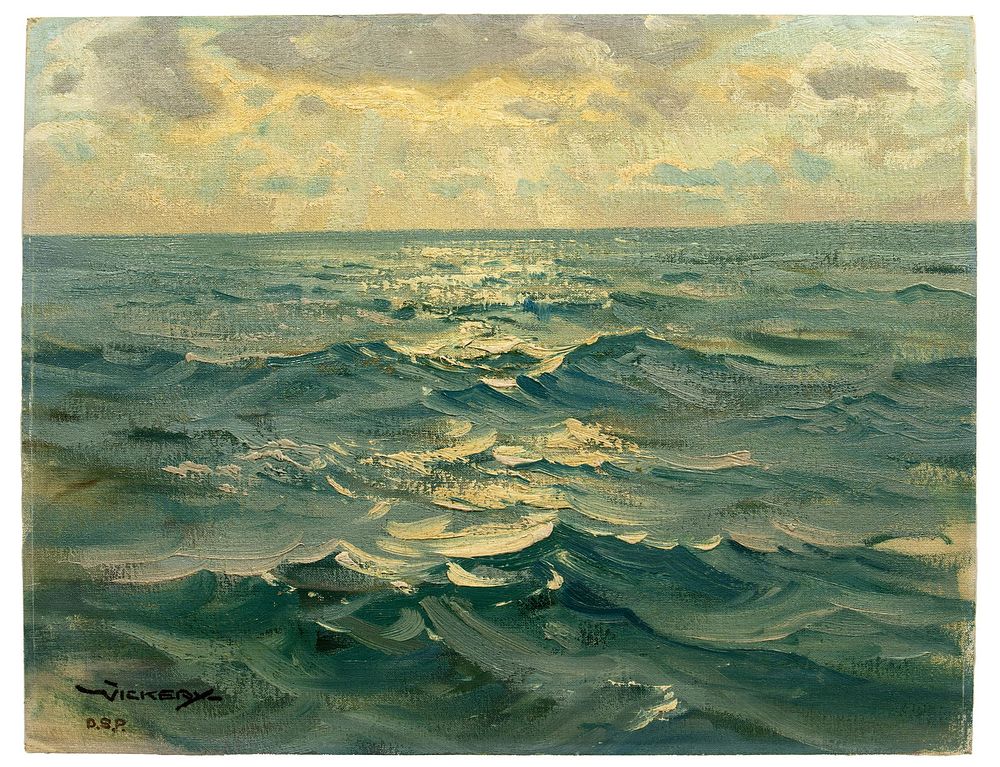 Lot 153: Charles Vickery (American, 1913-1998) Oil on