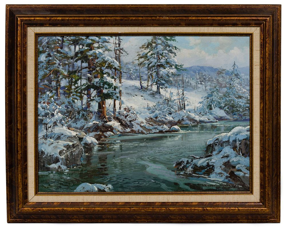 Lot 154: Charles Vickery (American, 1913-1998) Oil on Linen