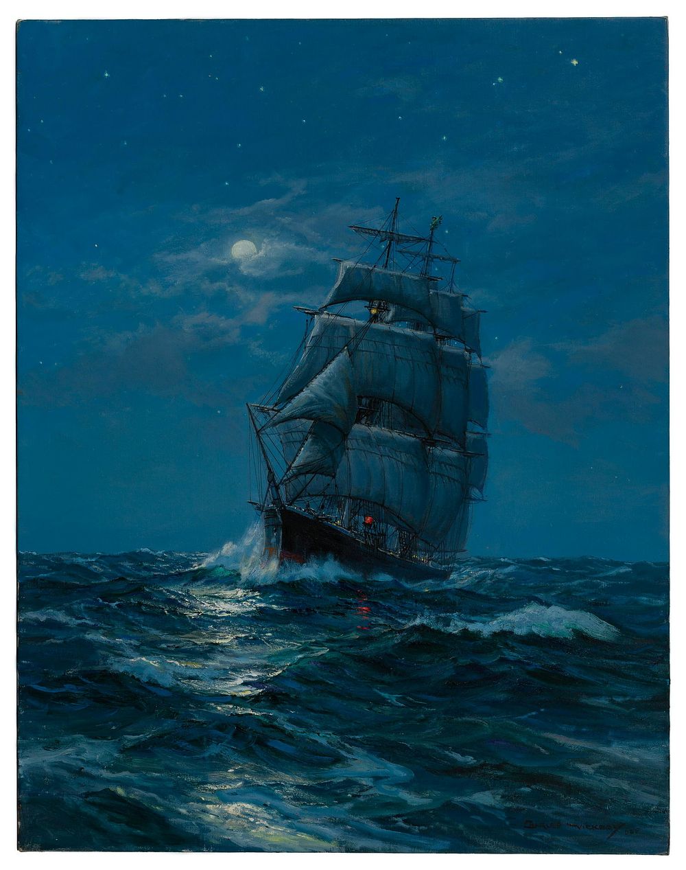 Lot 155: Charles Vickery (American, 1913-1998) Oil on Linen