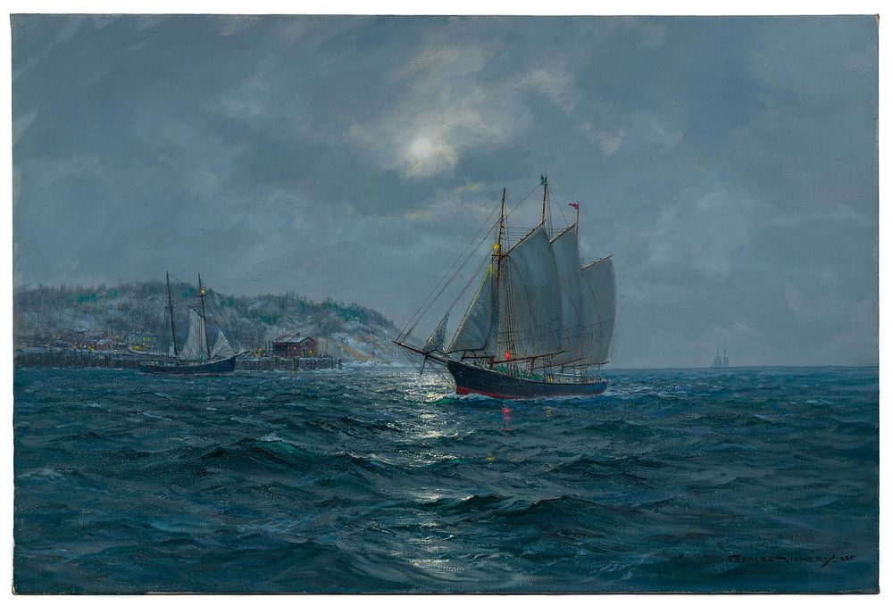 Lot 156: Charles Vickery (American, 1913-1998) Oil on Linen