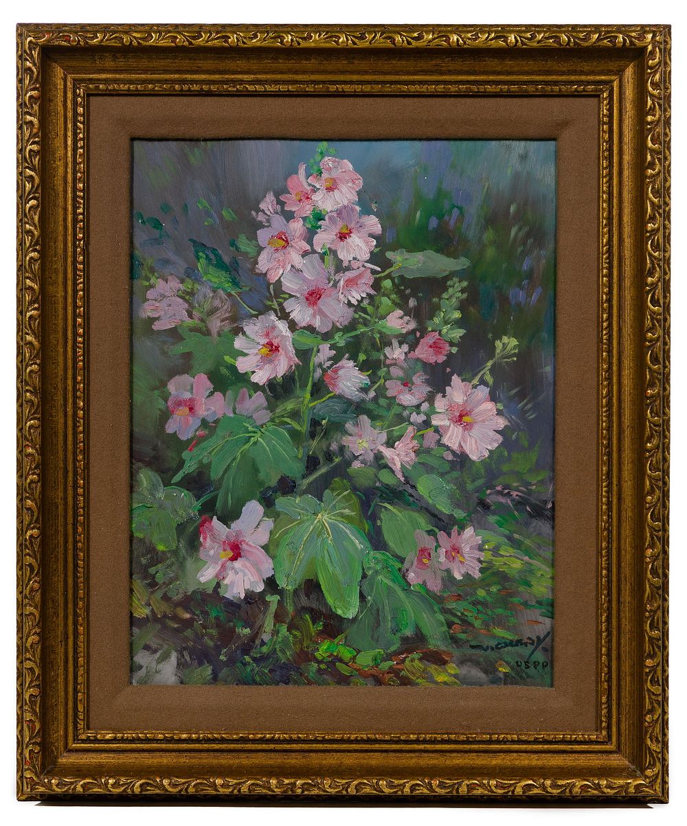 Lot 157: Charles Vickery (American, 1913-1998) Oil on Panel