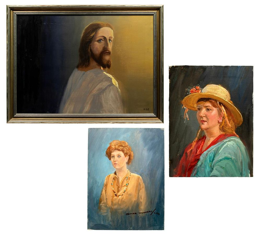 Lot 162: Charles Vickery (American, 1913-1998) Portrait
