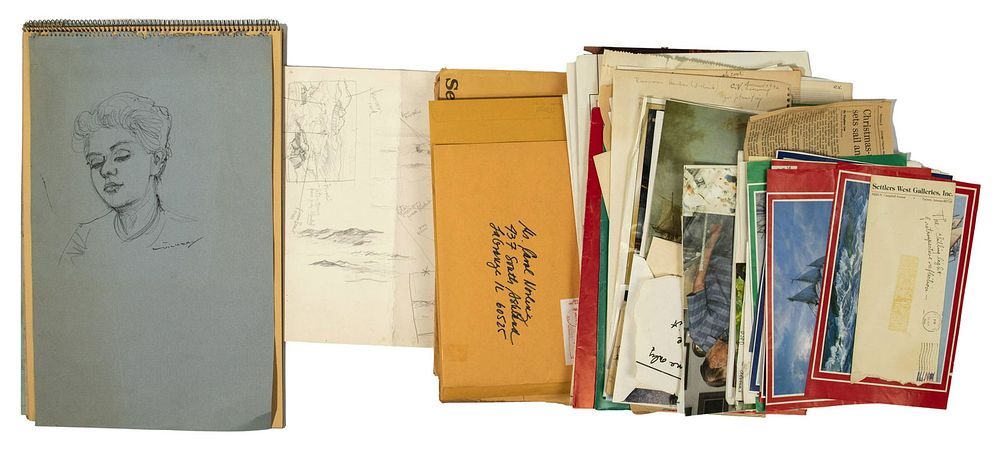 Lot 163: Charles Vickery (American, 1913-1998) Sketch and