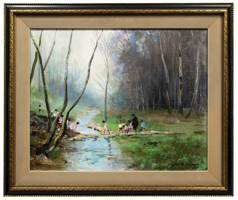 Lot 177: Jules Rene Herve (French, 1887-1981) Oil on Canvas