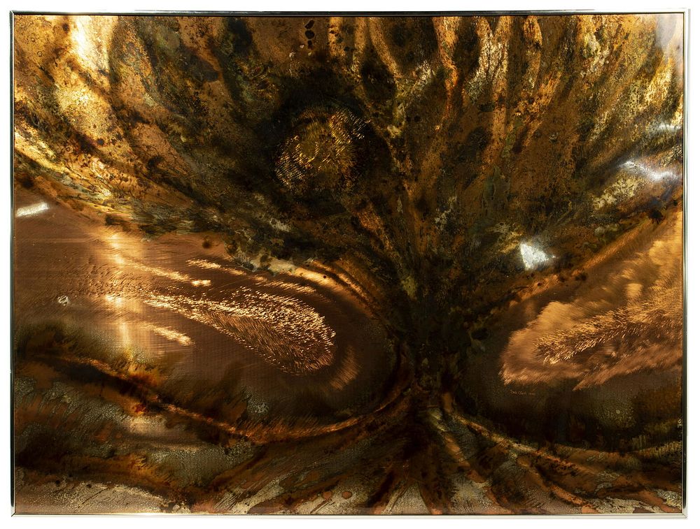 Lot 201: Dale Clark (American, b.1923) Brushed Brass and Copper