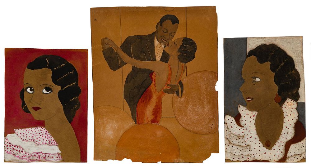 Lot 209: Watercolor Portrait Assortment
