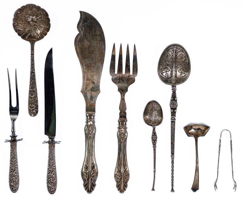 Lot 212: Sterling Silver Flatware Assortment