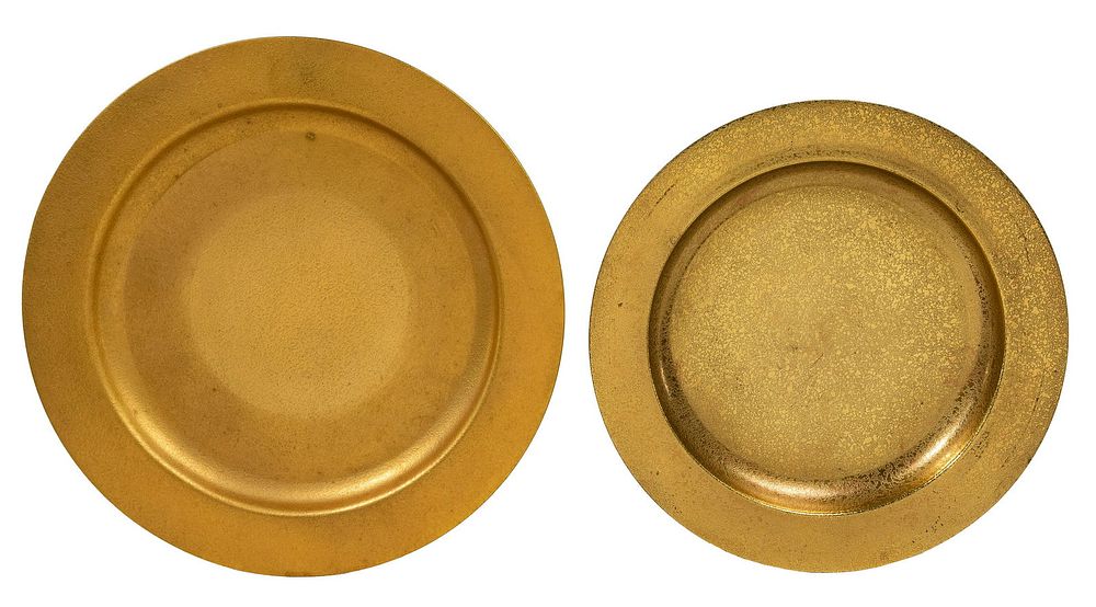 Lot 224: Tiffany Studios Dore Bronze Plates