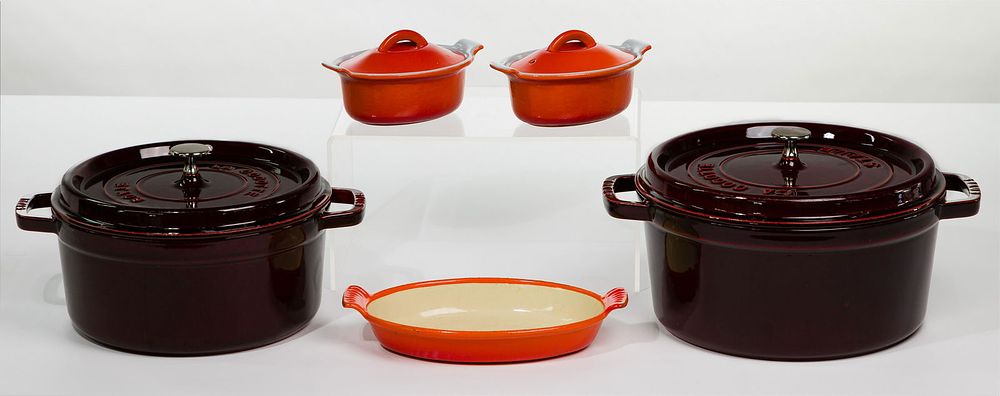 Lot 268: Enameled Cast Iron Cookware Assortment