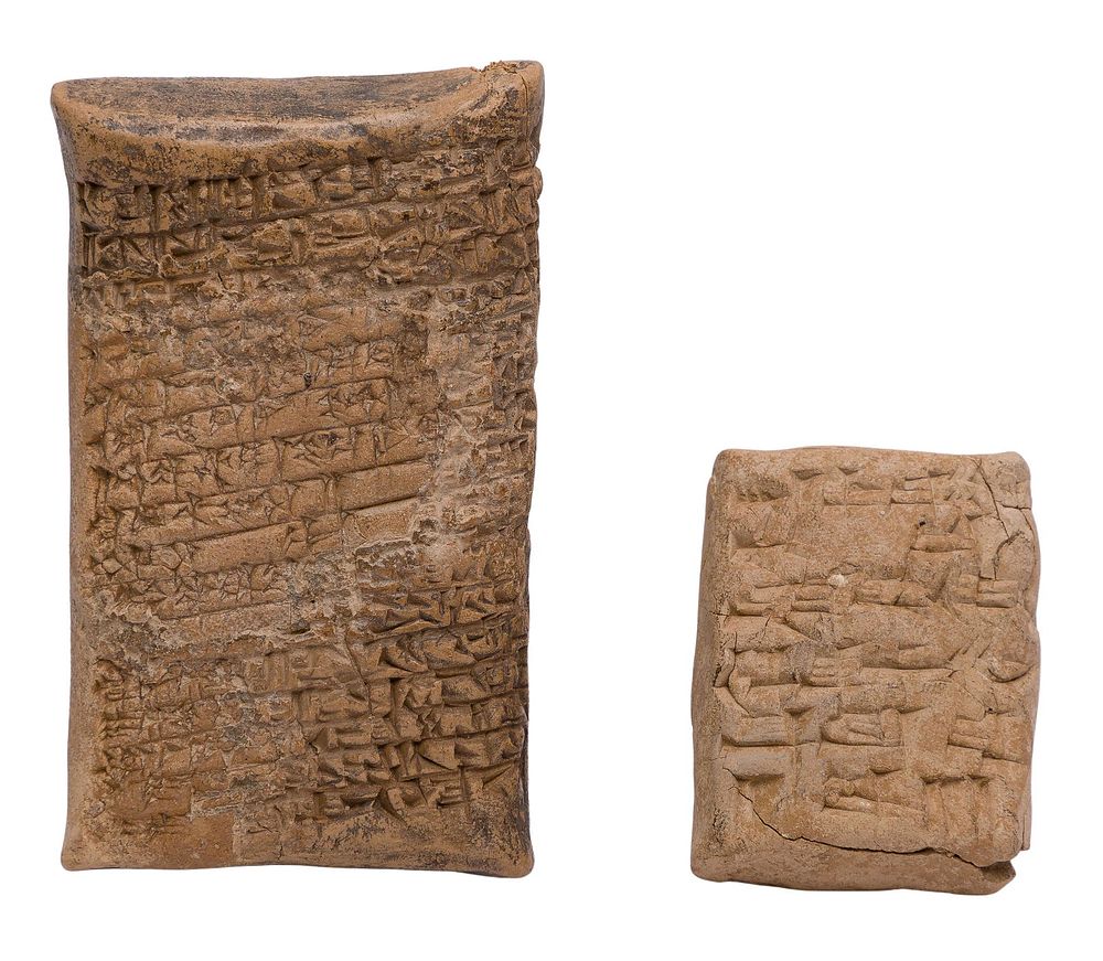 Lot 341: Babylonian Style Cuneiform Tablet Assortment