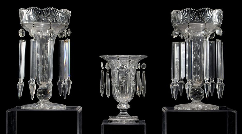 Lot 354: Crystal Mantel Luster Assortment