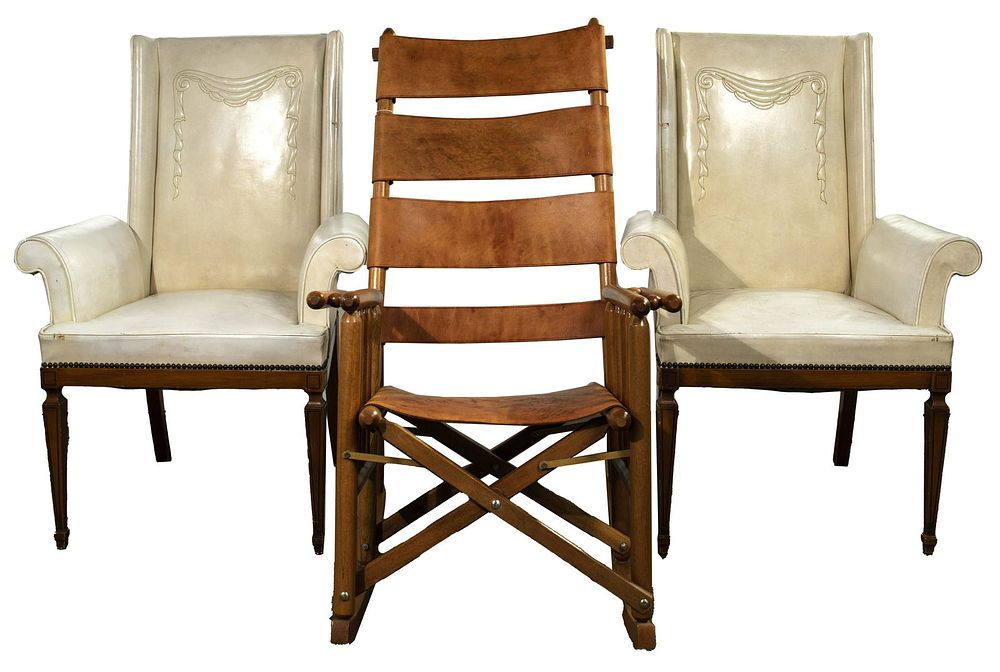 Lot 378: Leather Chair Assortment