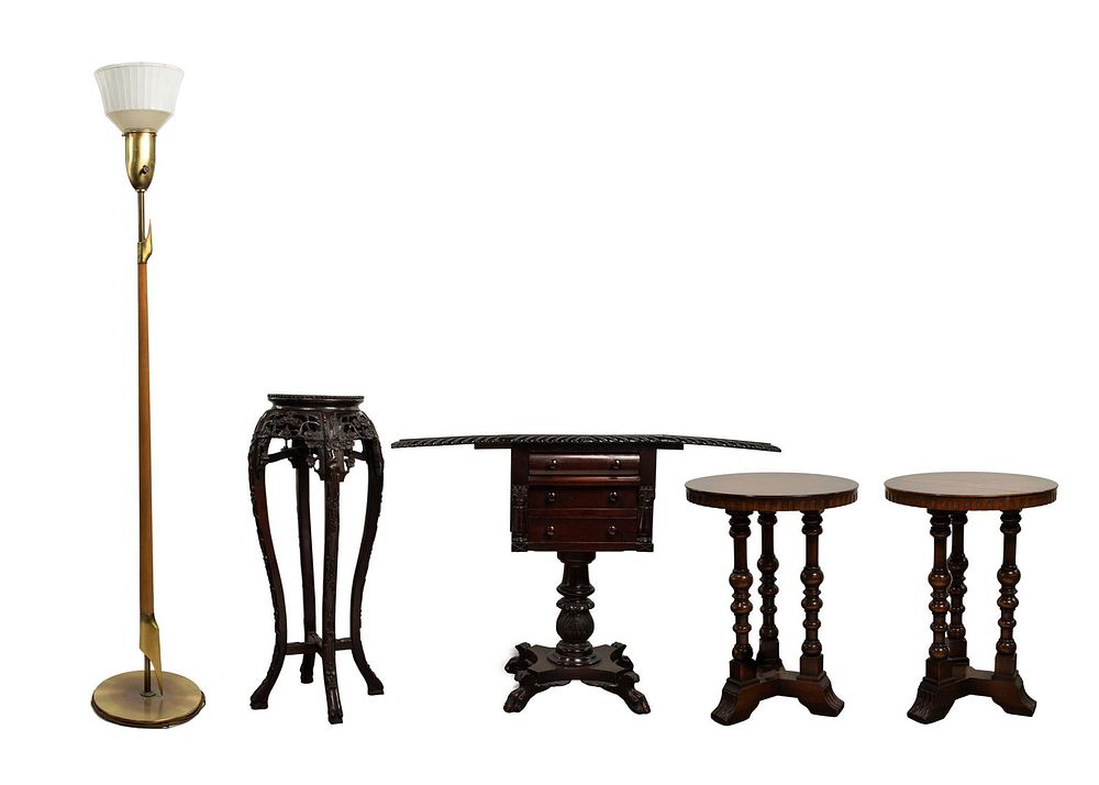 Lot 384: Furniture and Floor Lamp Assortment