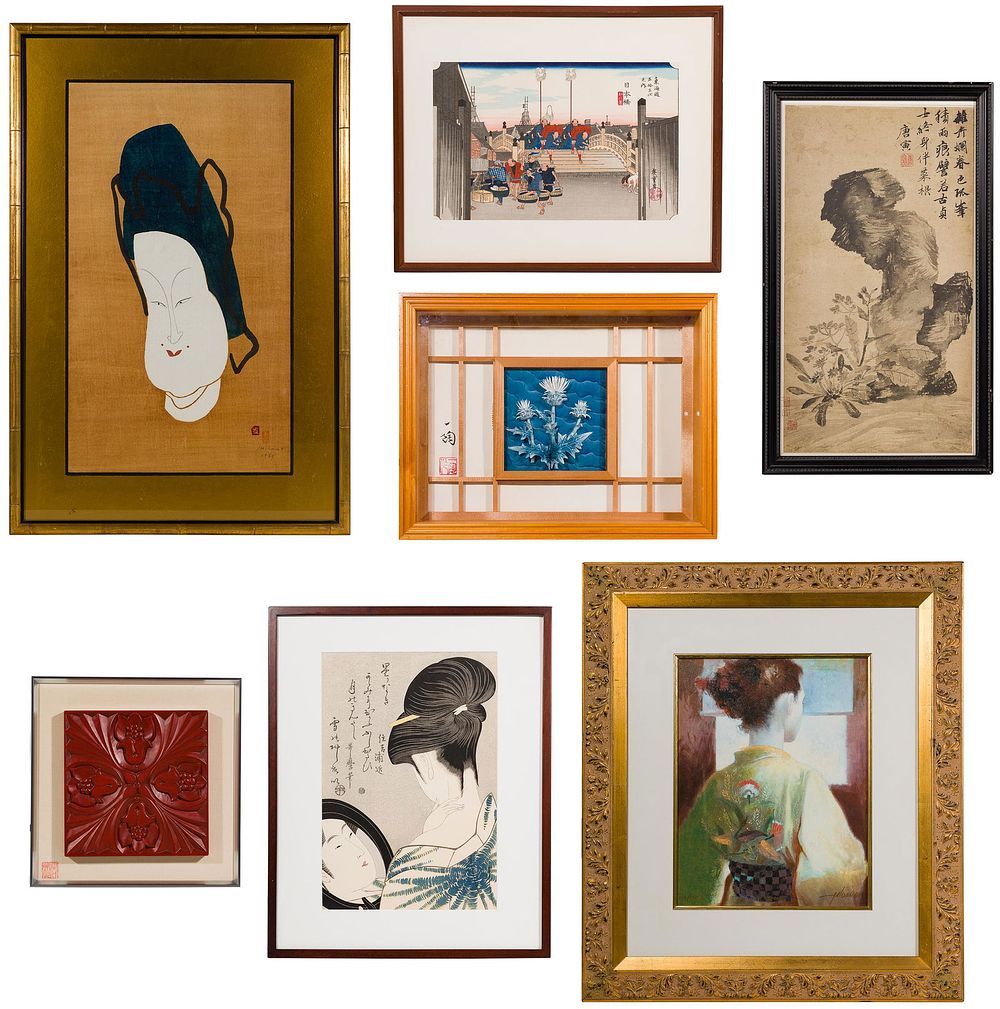 Lot 162: Japanese Style Artwork Assortment