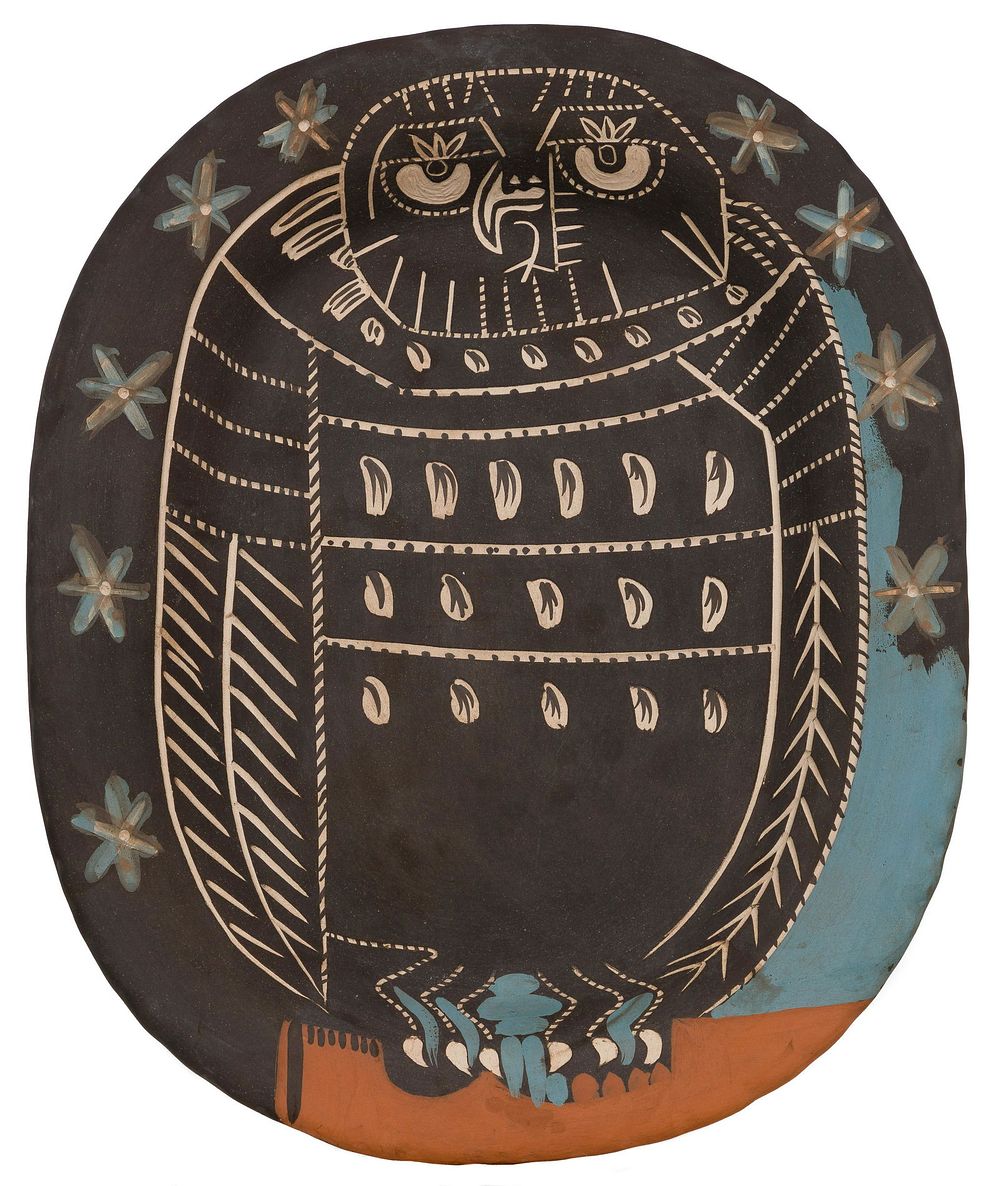 Lot 197: Pablo Picasso (Spanish, 1881-1973) 'Hibou Mat'