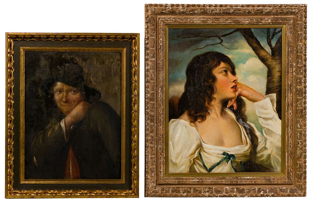 Lot 210: Unknown Artists Oils on Panel