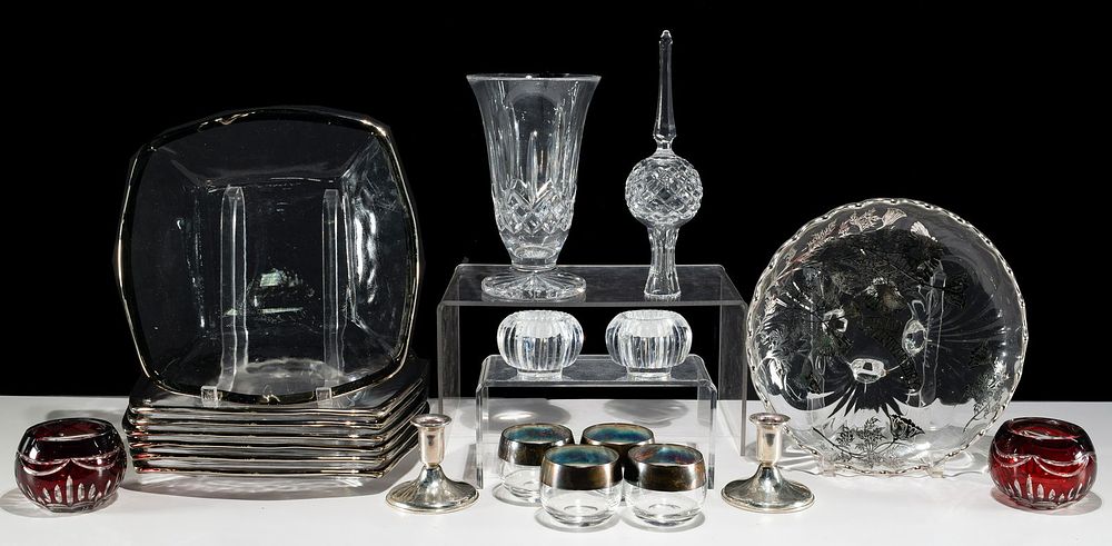 Lot 219: Waterford, Silver and Glass Assortment