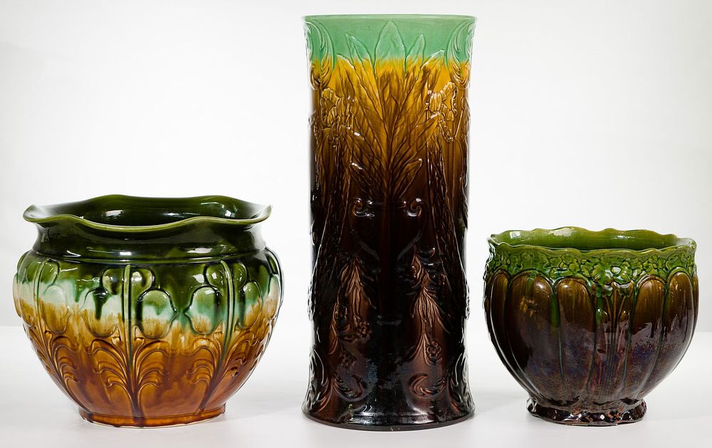Lot 223: Ceramic Planters and Umbrella Stand