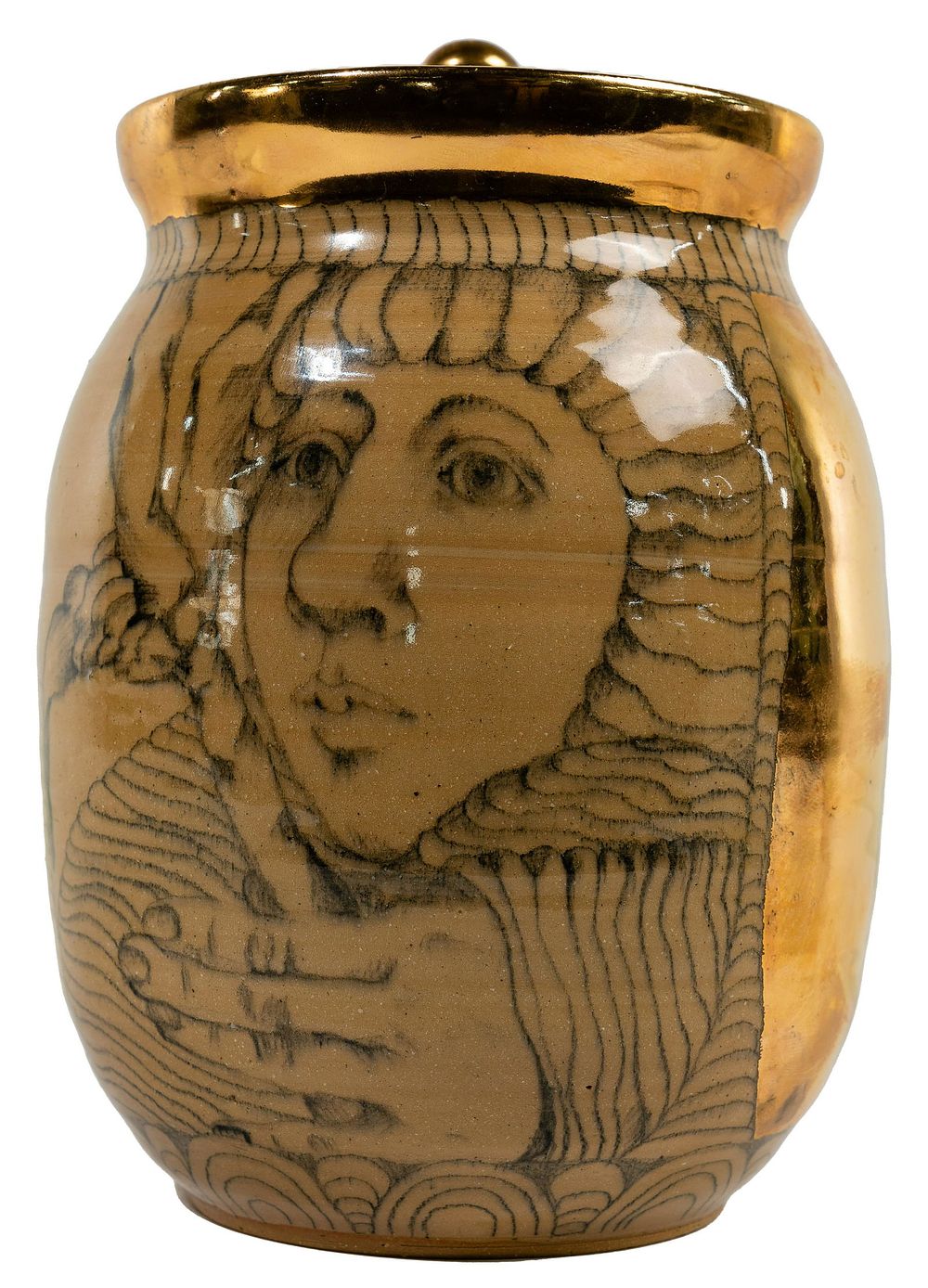 Lot 224: Edward and Mary Lou Higgins Lidded Jar