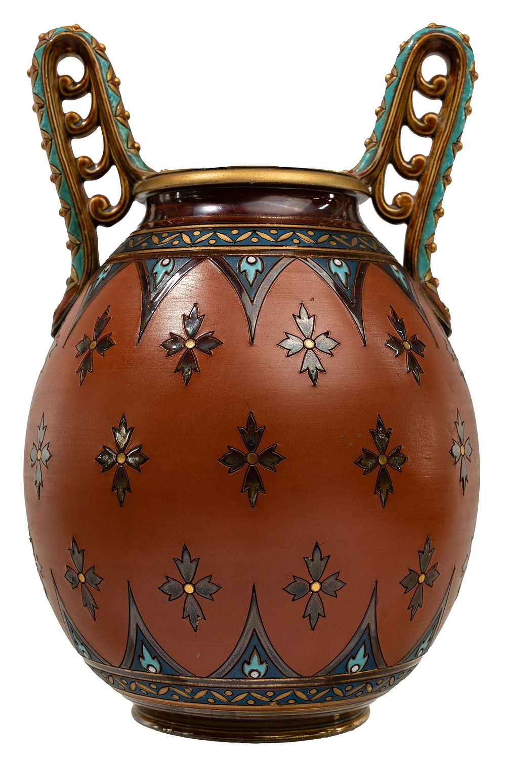 Lot 226: Mettlach Double Handled Vase