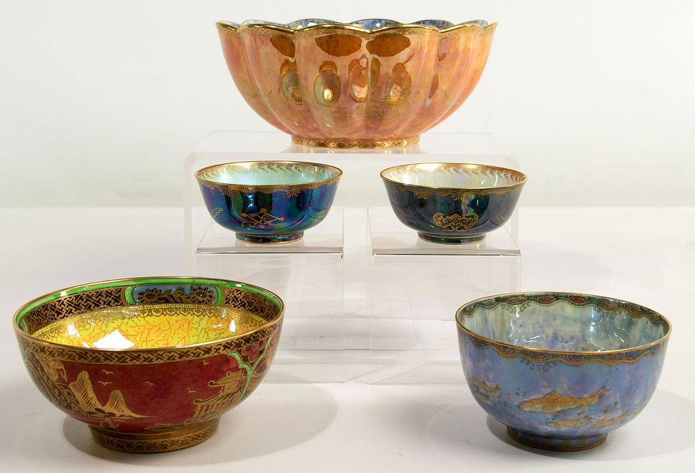 Lot 237: Wedgwood Lustre Porcelain Assortment