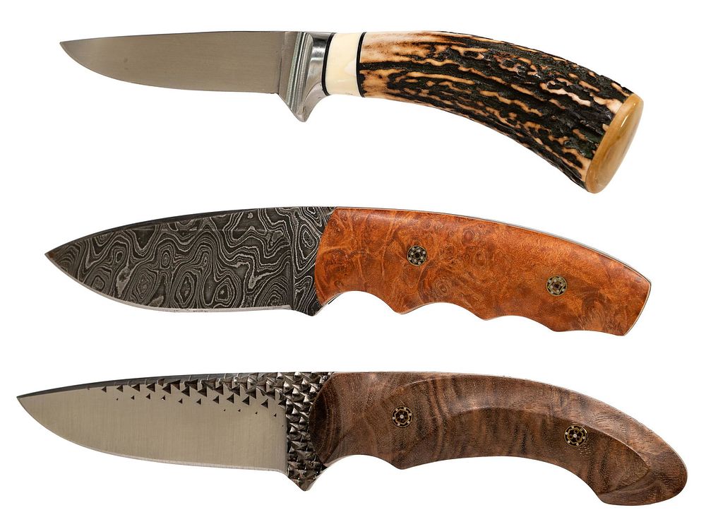 Lot 254: Clarence DeYong Custom Knife Assortment