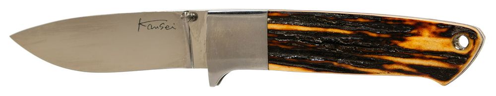 Lot 261: Kansei Matsuno 'Stag Linerlock' Custom Knife