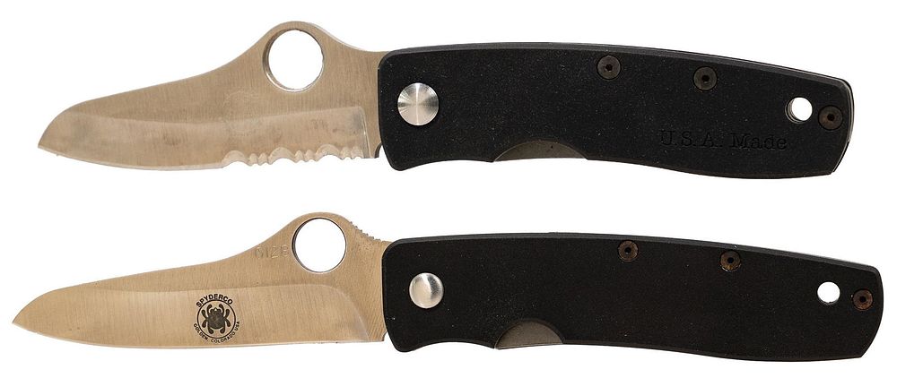 Lot 279: Robert Terzuola for Spyderco Custom Knife Assortment