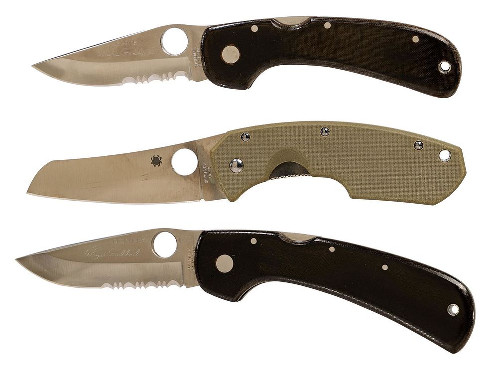 Lot 283: Wayne Goddard and Jens Anso for Spyderco Custom Knife