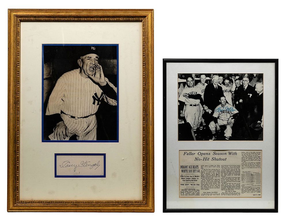 Lot 312: Signed Baseball Memorabilia