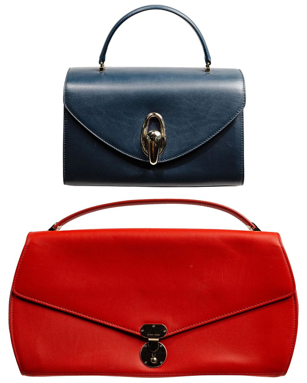 Lot 342: Giorgio Armani Leather Handbags
