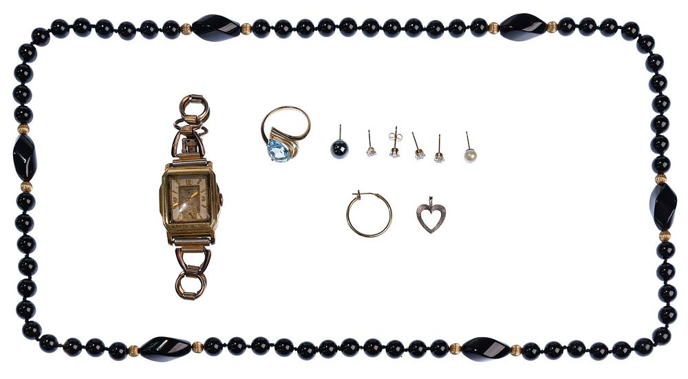Lot 439: 14k Gold Jewelry Assortment