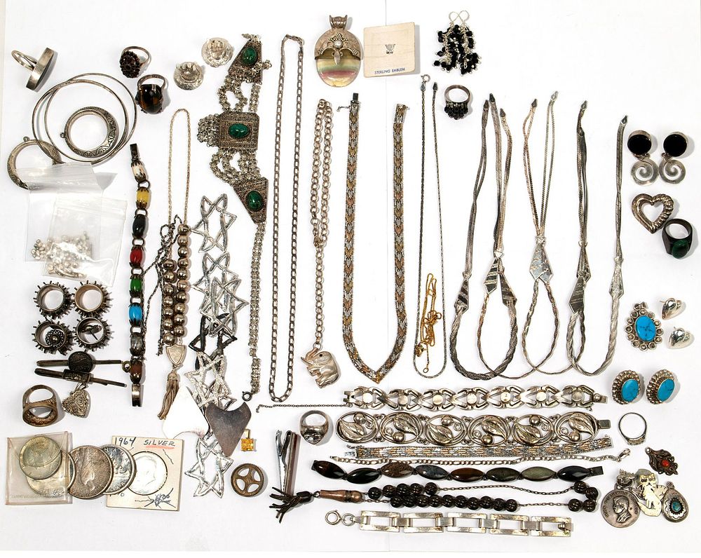 Lot 502: Sterling Silver Jewelry Assortment