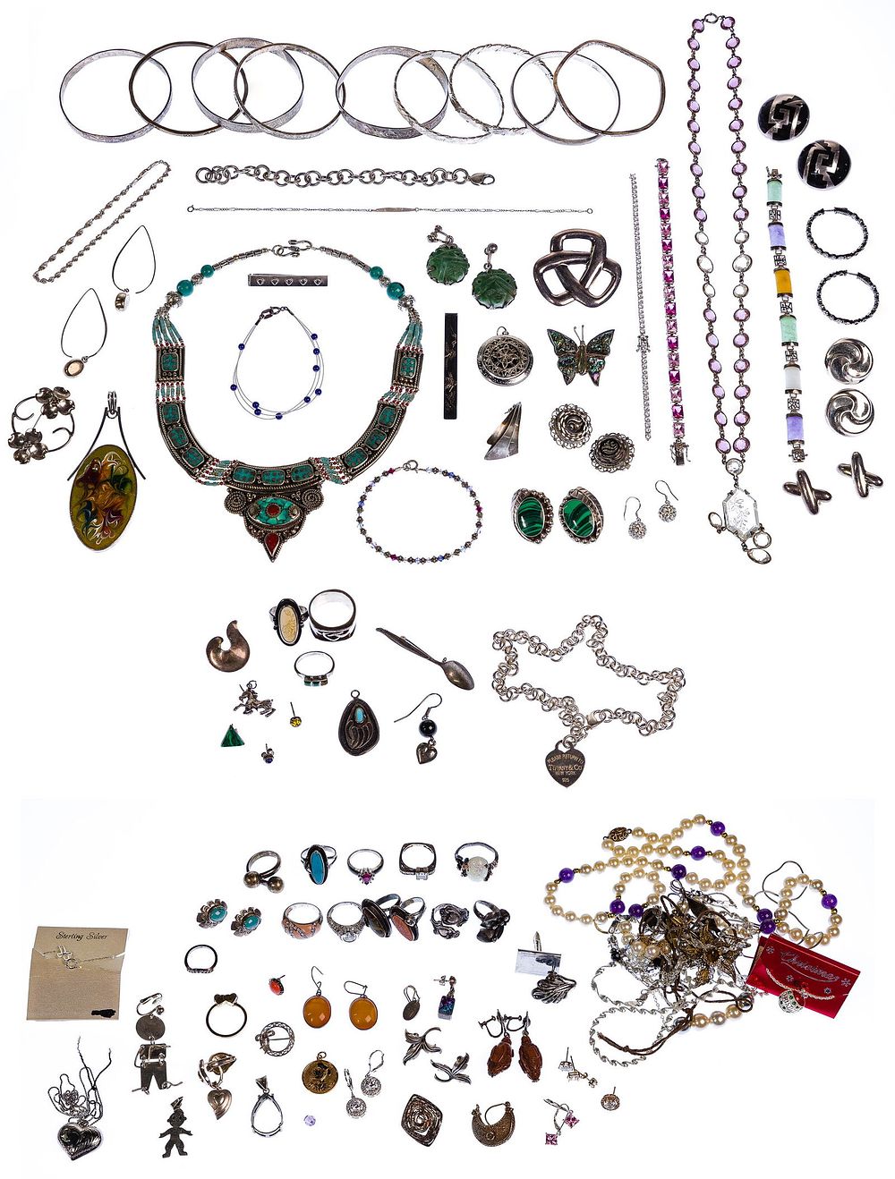 Lot 504: Sterling Silver Jewelry Assortment