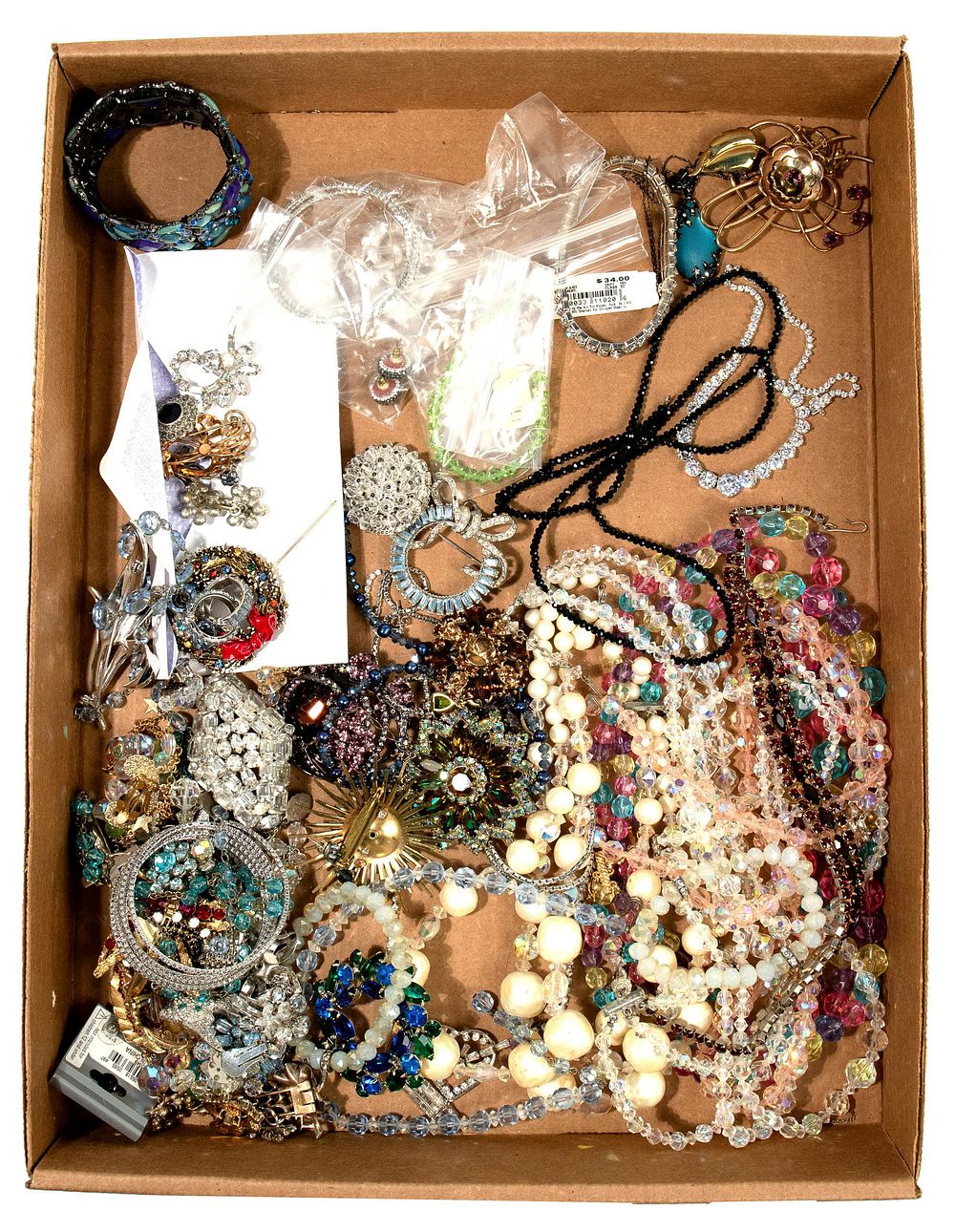 Lot 510: Rhinestone Costume Jewelry Assortment