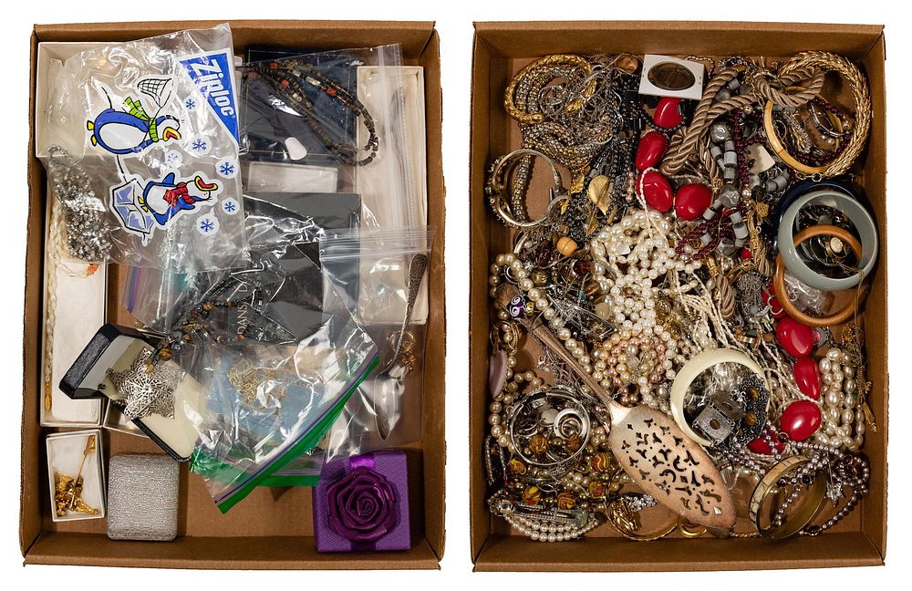 Lot 515: 14k Gold, Sterling Silver and Costume Jewelry