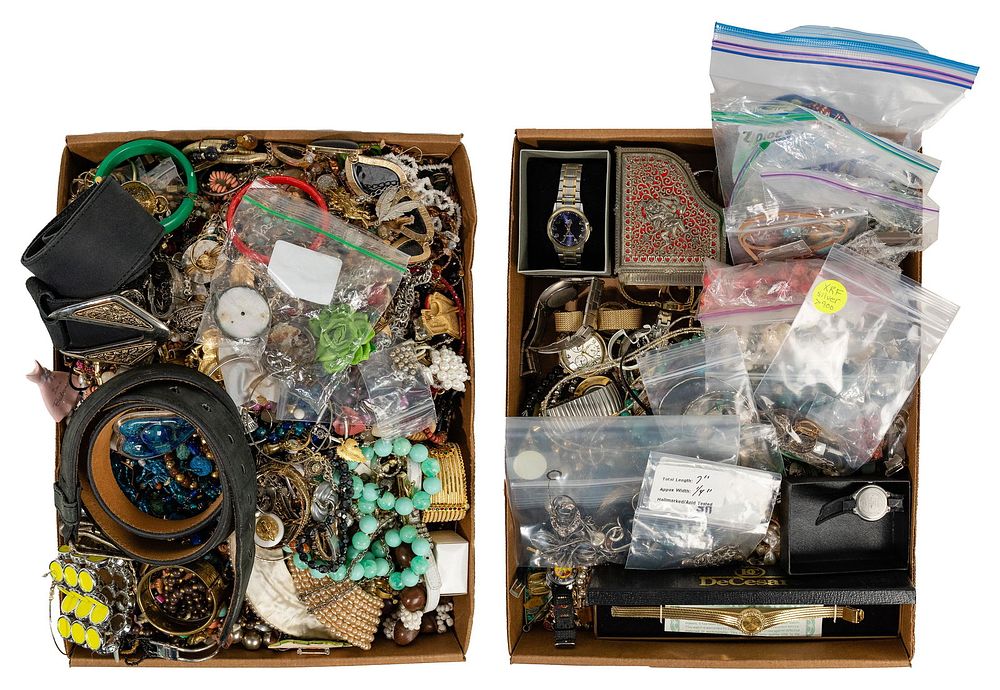 Lot 535: Sterling Silver, Costume Jewelry and Watch Assortment