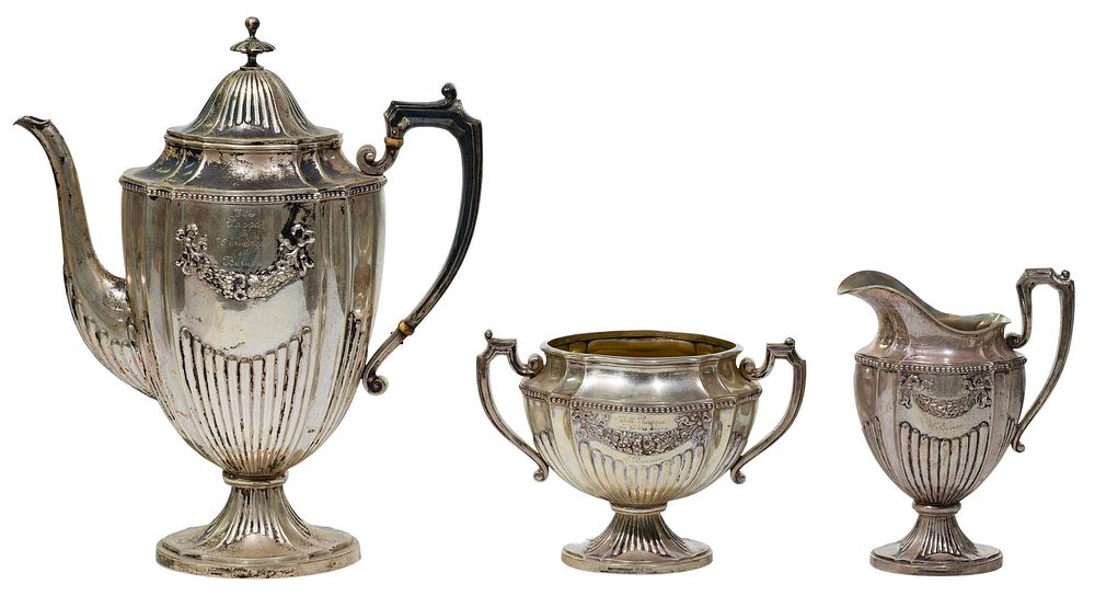 Lot 546: Axelsons GA Silver Beverage Service