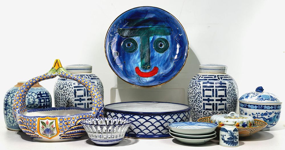 Lot 157: Asian Blue and White Porcelain Assortment
