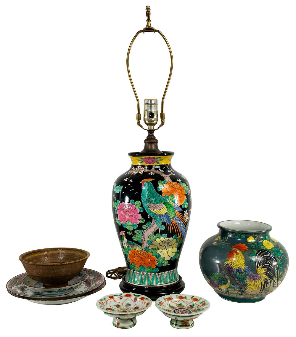 Lot 165: Asian Pottery and Porcelain Assortment